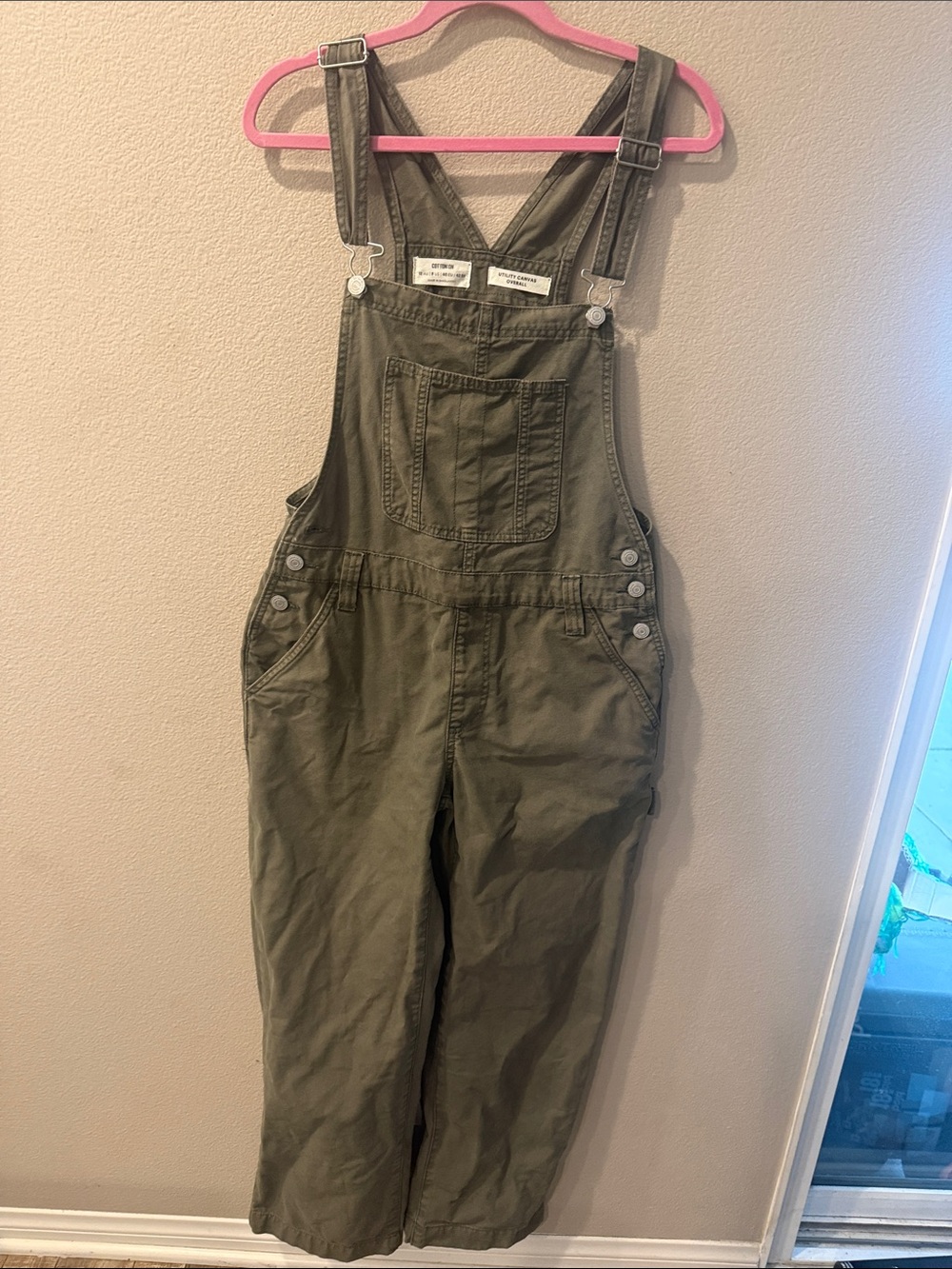 Cotton On Olive Green Overalls Jumpsuit